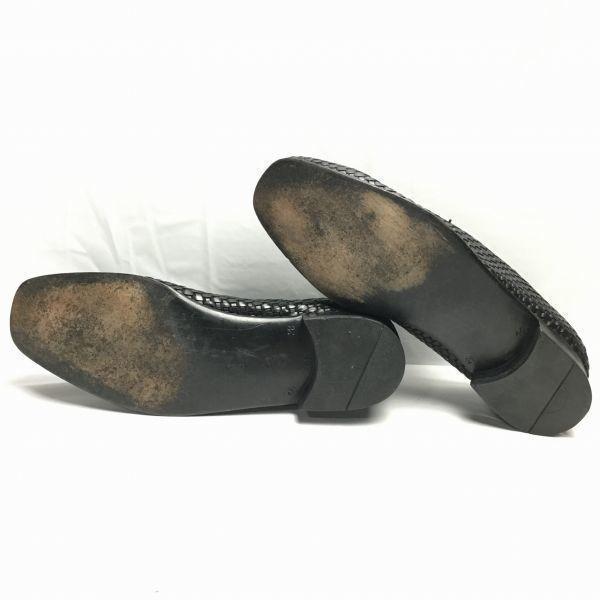 Fully Handmade Wholecut All Leather Business Shoes Black size 26.0-27.0 Men's(USED)