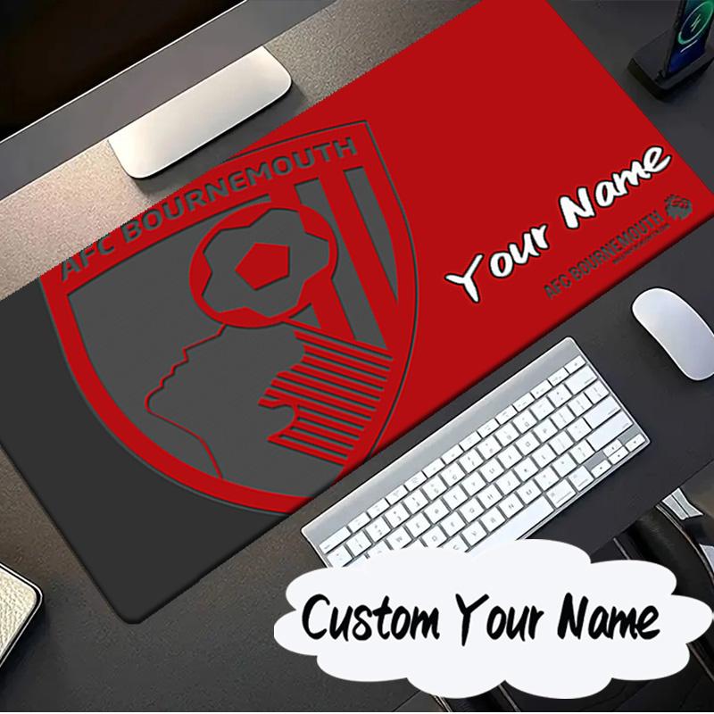 Custom Name Mouse pad Afc Bournemouth Crest Mouse pad, Gaming Mouse Pad, keyboard pad, Desk Decor for computer notebook Fan Birthday Gift