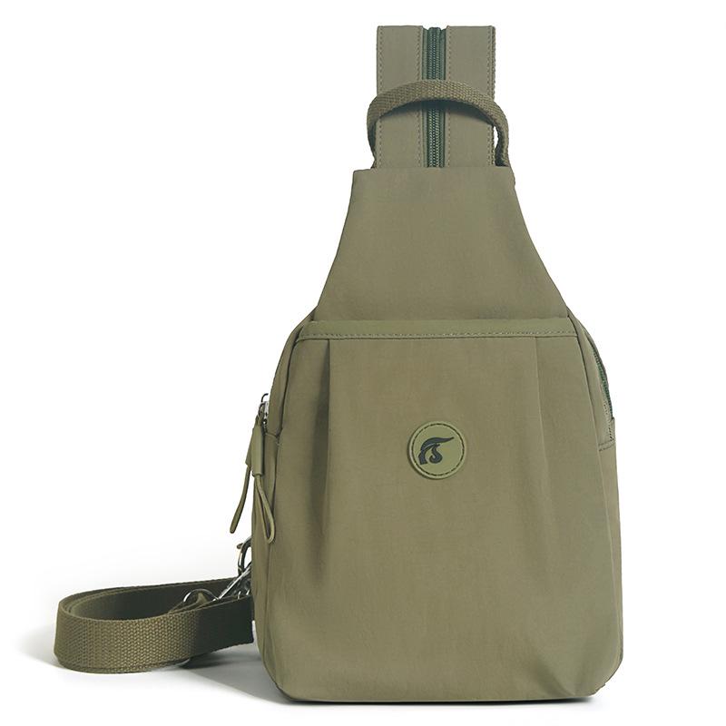 Women's Lightweight Nylon Crossbody Chest Bag - Versatile, Casual Travel Backpack for Moms