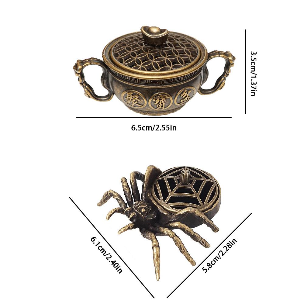 Vintage Incense Burner Mini Incense Burner Treasure Pot Sandalwood Incense Burner Home Decoration Ornament Ornament