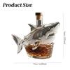 Funny Whiskey Shark Bottle Whiskey Decanter Unique Whiskey Shark Glass Decanter Funny Whiskey Bottle Gift For Men Home Bar Decor