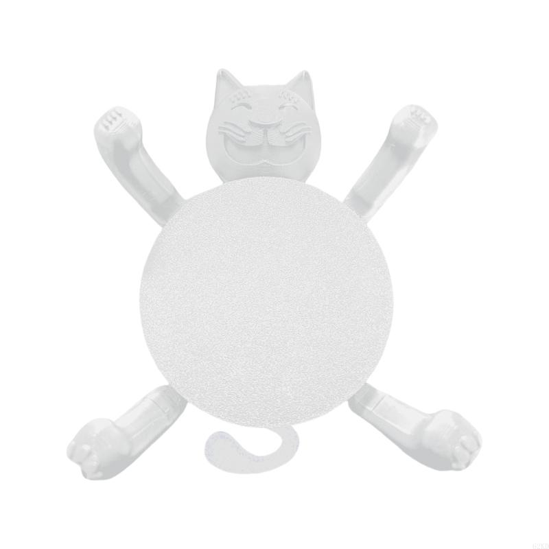62KD Creative Cats Coasters Drink Holder Elegant Coffee Table Decors Nonslip Cup Mat Housewarmings Gift For Pet Lover
