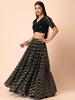 Designer Indian Lehenga Choli Set, Embroidered Georgette Wedding Lehenga with Matching Dupatta for Women