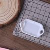 Miniature Dollhouse Dinnerware Set: Double-Ear Plate & Tray with DIY Cream Glue Handmade Resin Accessories