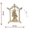 Metal Radha Krishna Statue Gold Plated Decor Your Home,Office & Radha Krishna Murti Idol Showpiece Figurines,Religious Krishna Idol Gift Article...