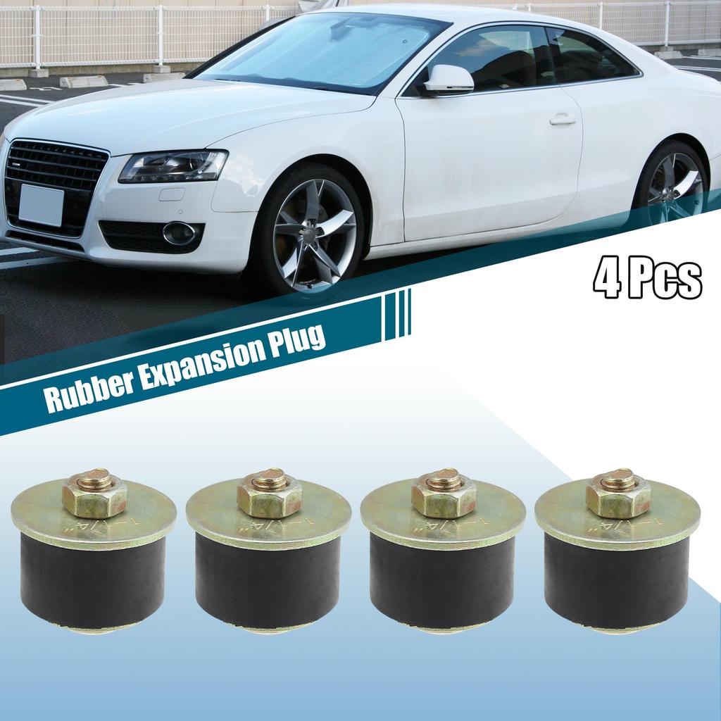 uxcell Rubber Expansion Plug, Rubber Freeze Plug, Rubber Freezing Plug, For Hole Size 1.2