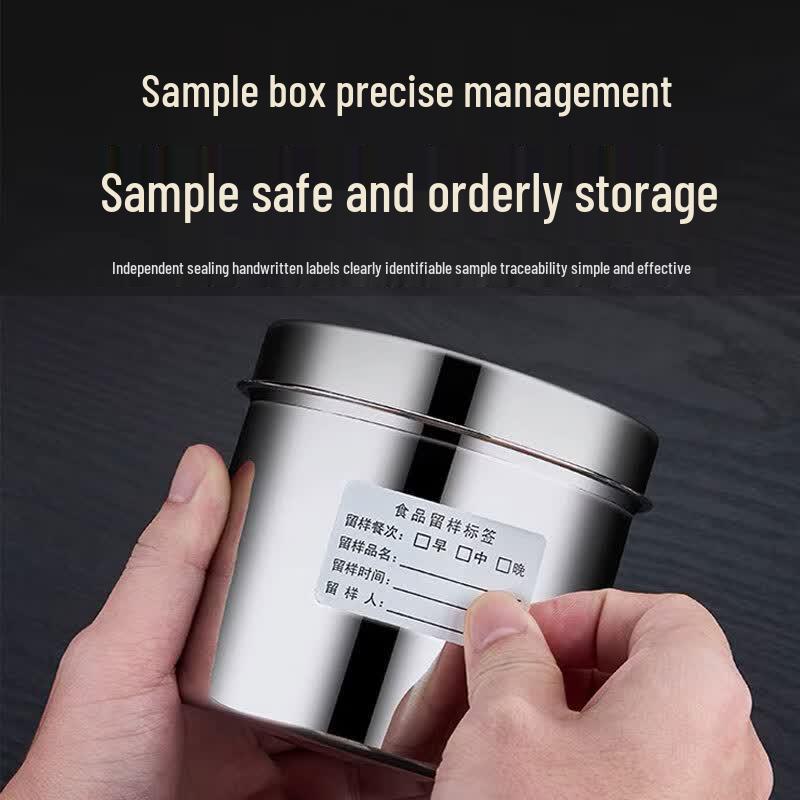 Food Sample Retention Label Stickers with Weight Field