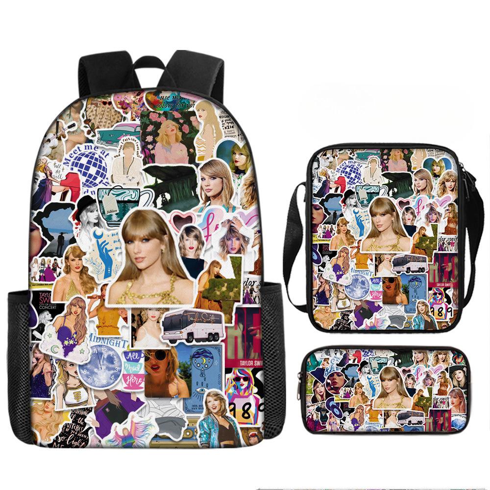 Taylorswift Taylor Swift Elementary School Bag Children'S Cartoon Backpack Anime Backpack Satchel