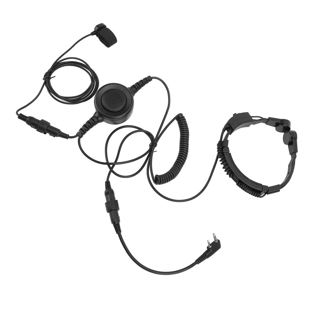 Throat Microphone Headset Clear Sound Extension Neck Mic with K Type Connector for KENWOOD KPG TH