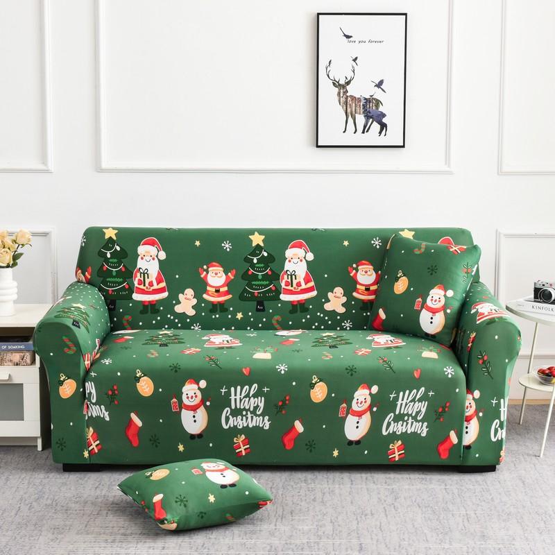Christmas Elastic Sofa Covers for Living Room Funda Sofa Couch Cover Chair Protector Universal Sofa Slipcovers X-mas Home Decor