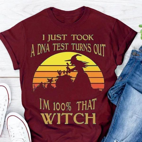 

Футболка с надписью «I m That Witch» для женщин с коротким рукавом и круглым вырезом, свободная футболка, летняя женская футболка, топы, женские рубашки XXXXL бордовый