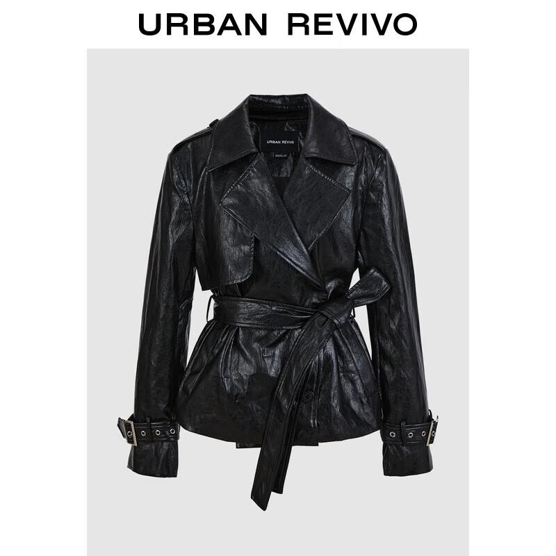 

UR Women s Winter Belted PU Coat XL