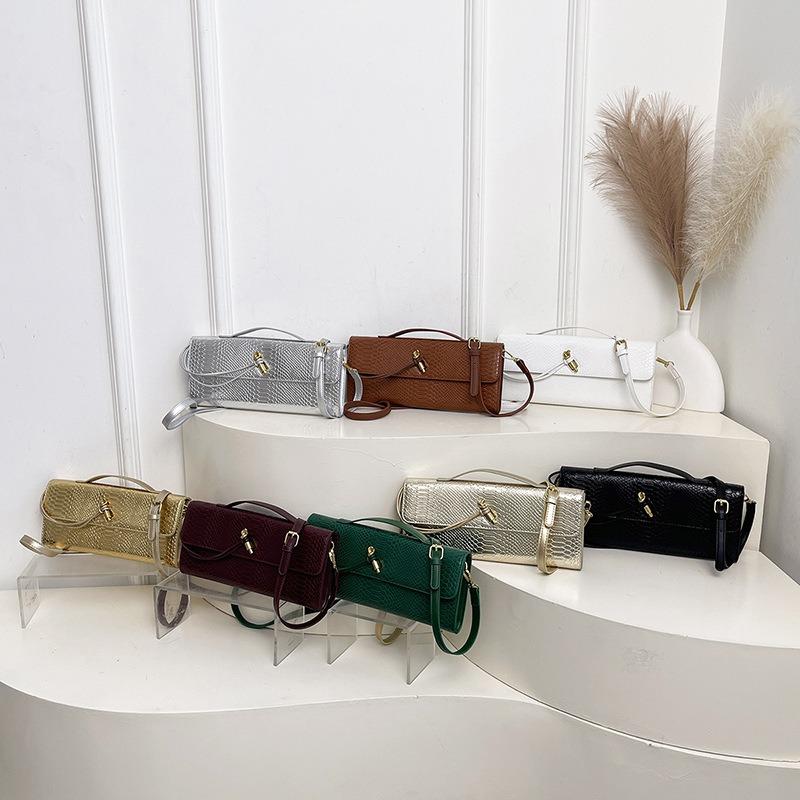 New fashion crocodile pattern organ bag dinner bag shoulder messenger bag