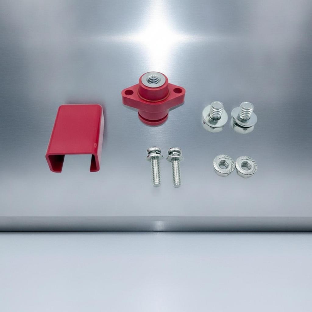 Terminal Post Copper with Cover Insulated Connector for Electricians, Home Hobbyists,