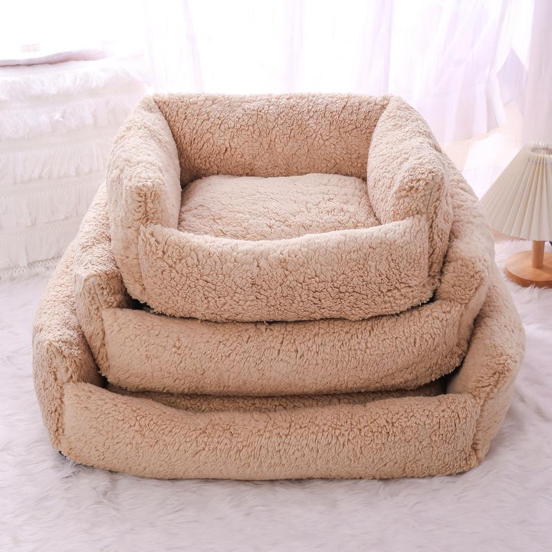 New Winter Fully Removable and Washable Cat Nest Plus Velvet and Thickened Warm Dog Nest Lambswool Stepping Sofa Nest Cushion