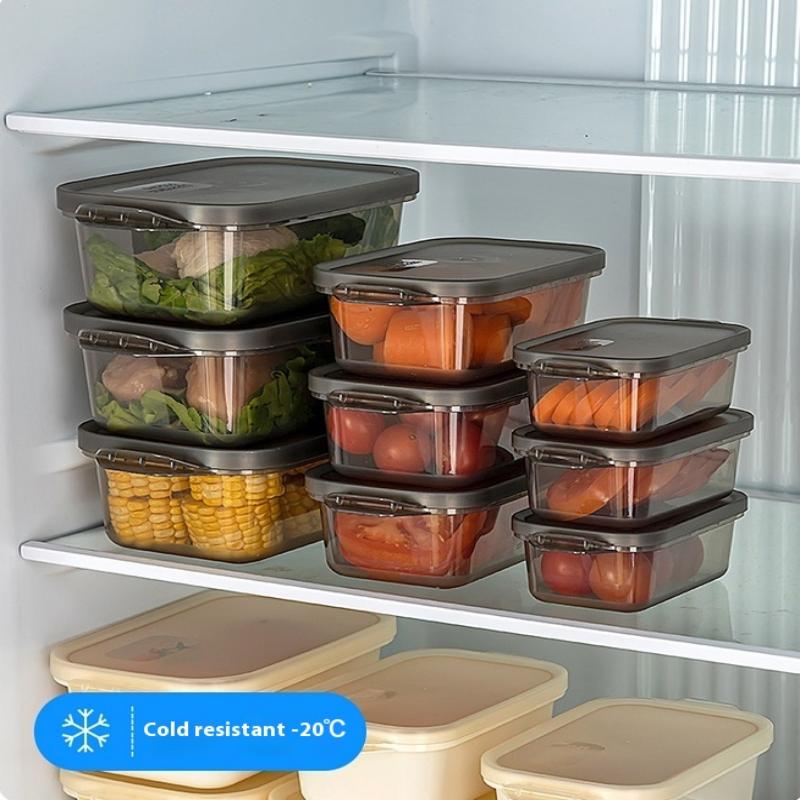 1/3 Pcs Refrigerator Food Sealed Crisper Containers Fresh Fruit Vegetables Steak Meat Storage Box Organizer Kitchen Accessories