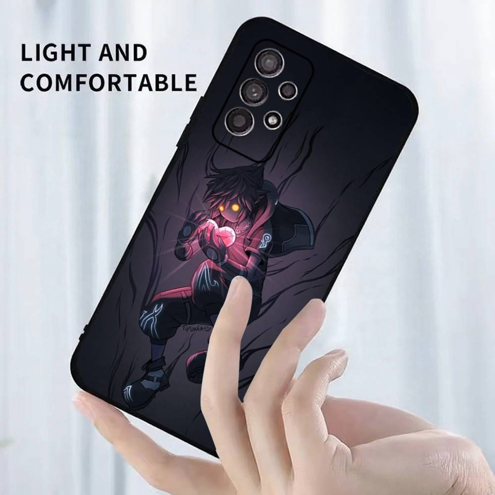 K-Kingdom Hearts Game Phone Case For Samsung S25,S24,S23,S22,S21,S20,S10,Ultra,Plus,Lite,FE,Soft Silicone Black Cover