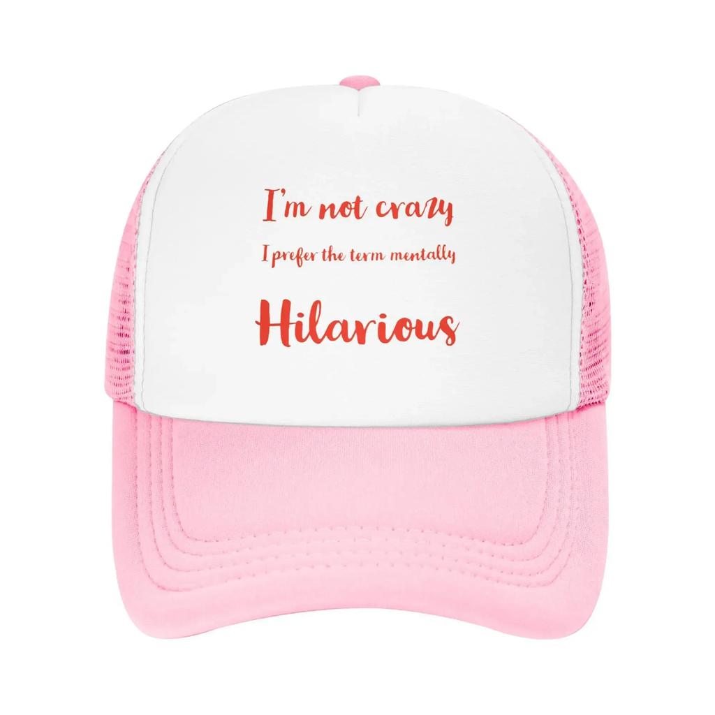 Im Not Crazy Bad Gyal Music Travel Mesh Baseball Caps WoUnisex Spring FeUnisex Beach Sunscreen Hat Snapback Cap