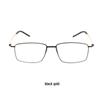 Linde Half-Titanium Screwless Glasses for Nearsighted Men – Super Light, Thin-Rimmed Frames (Model 5509)