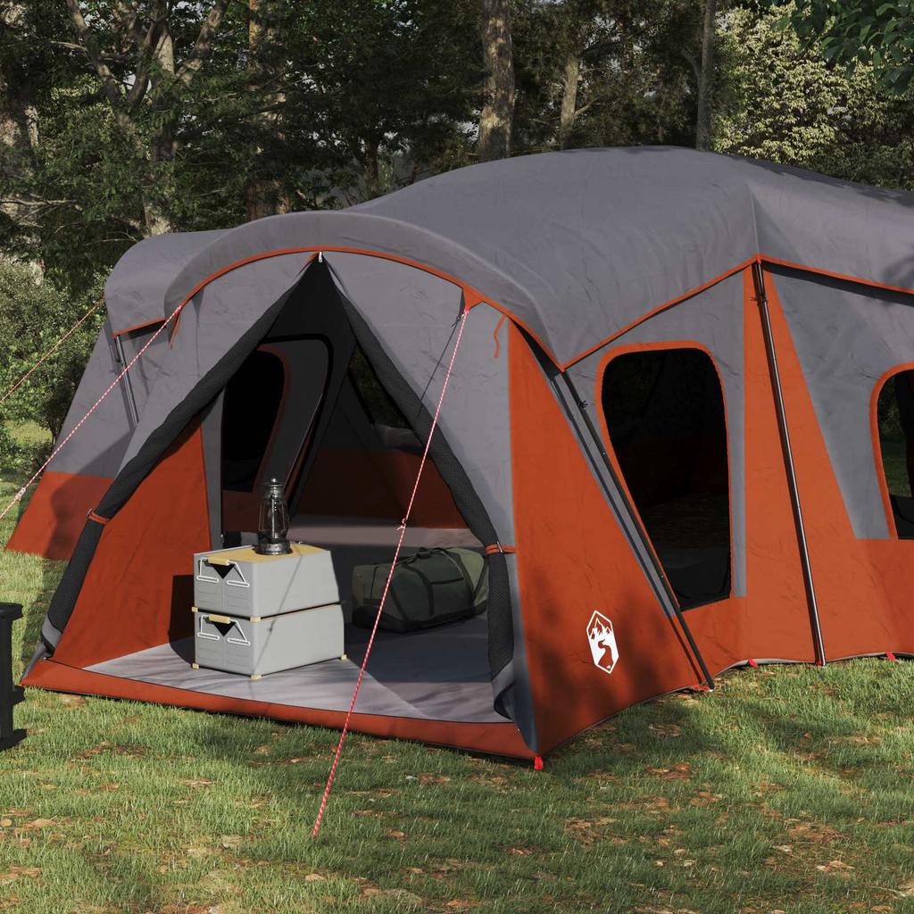 Family Tent Gray and Orange 610 x 610 x 210 cm