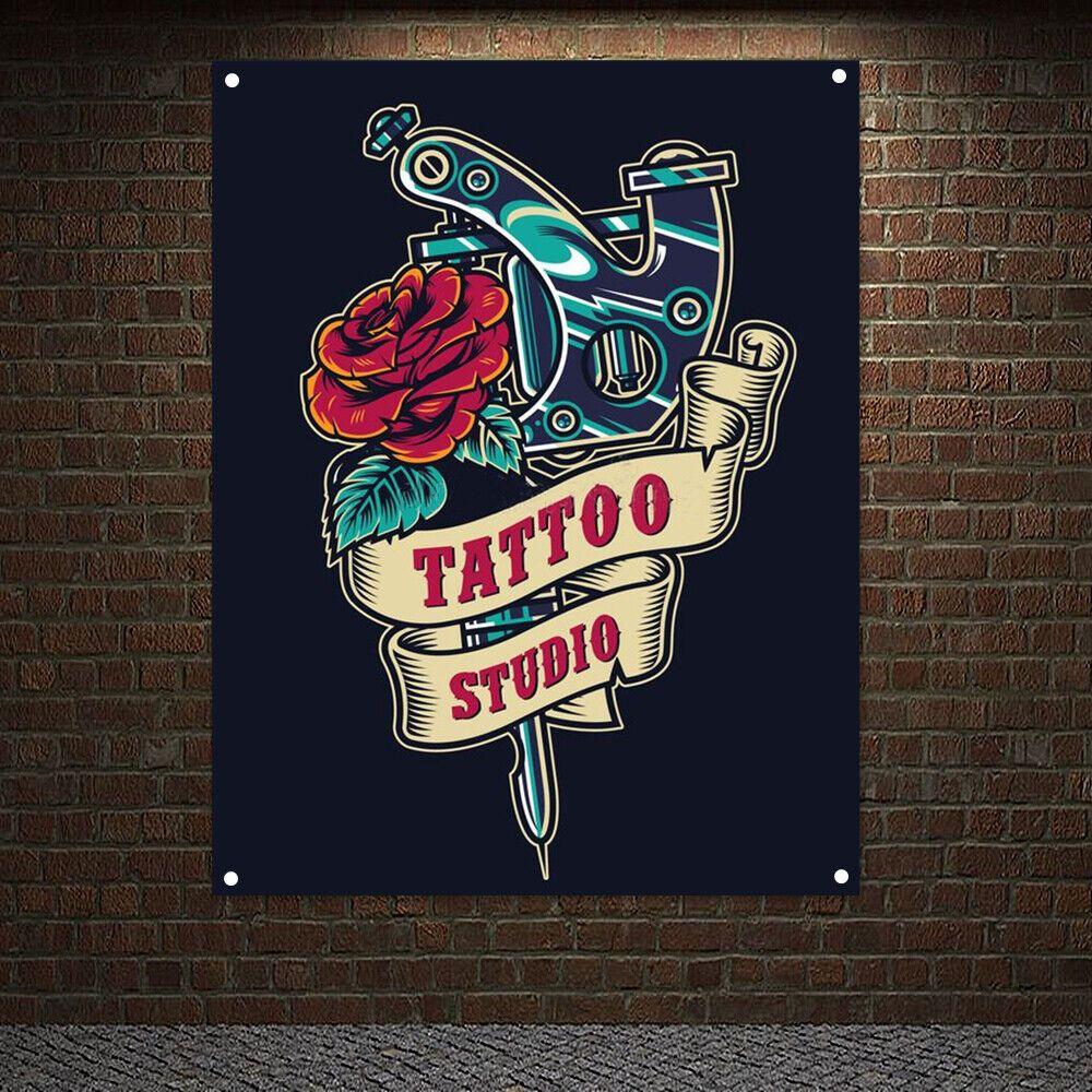 Tapestry Tattoo Parlor Art 75x100