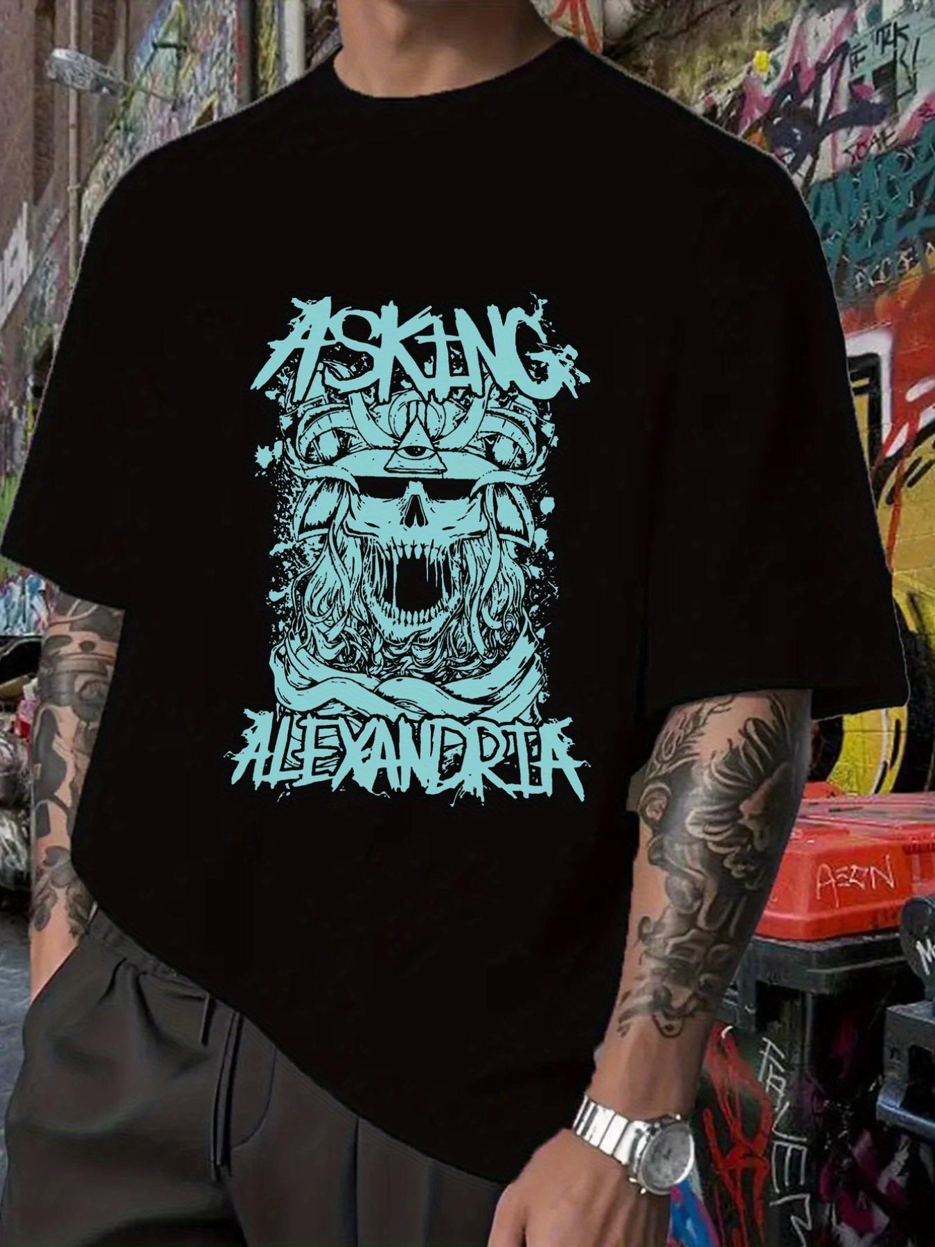 ASKING ALEXANDRIA Graphic T-shirt - Hip Hop Band Print S
