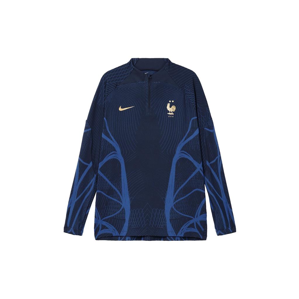 Nike 22-23 France Dri-Fit ADV Elite Strike Drill Top Jersey Blue Men Streetwear DH6423-410