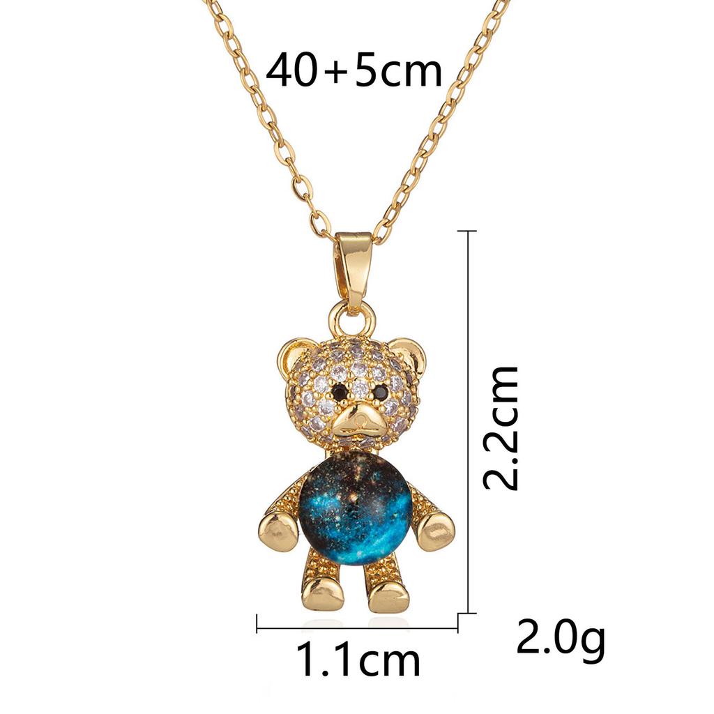 Titanium Steel Star Necklace for Women Planet Moon Astronaut Pendant Necklaces Jewelry Gifts