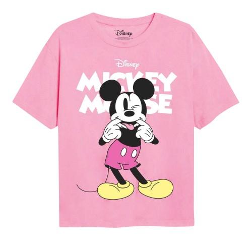 Disney Girls Mickey Mouse Silly Face T-Shirt
