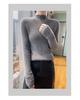 Women's Slim Fit Half-High Neck Wool Sweater - Autumn/Winter Collection, 100% Pure Wool Pullover Base Layer