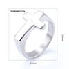Trendy Minimalist Cross Titanium Steel Ring for Men and Women Stylish Durable Unisex Jewelry Gift