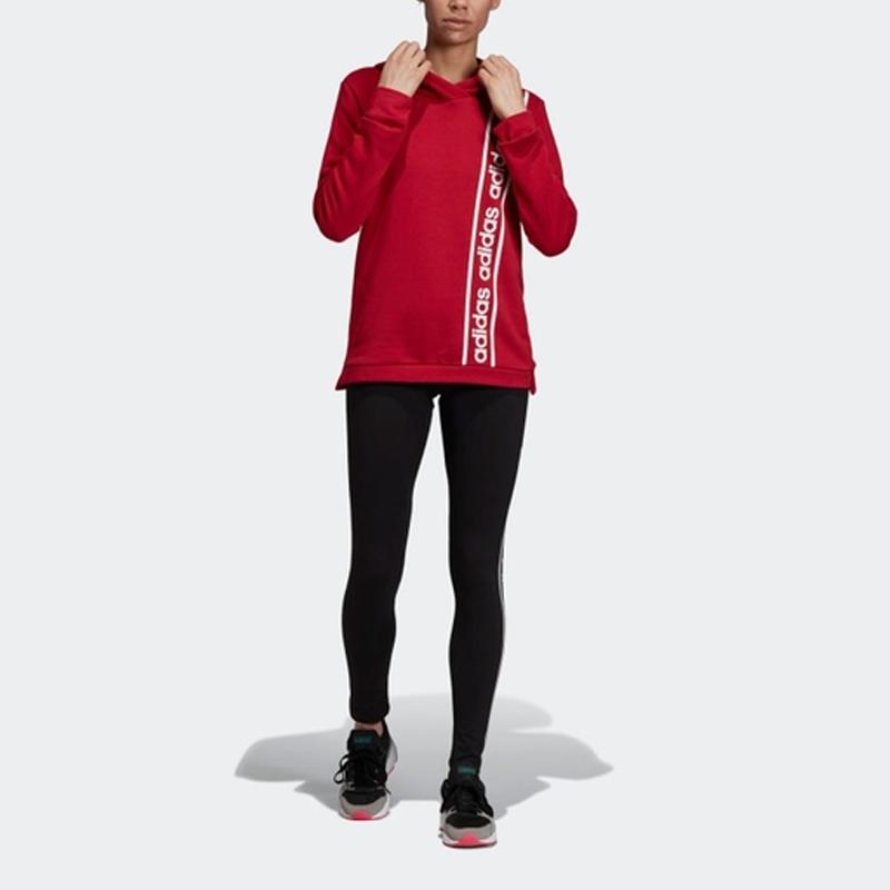 Adidas Celebrate The 90s Minimalist Letter Hoodie Long Sleeve Sweatshirt Women sweatshirt Burgundy EH6463