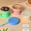 180ml Travel Collapsible Cup Silicone Telescopic Cup Space Saving Folding Water Cup  Camping