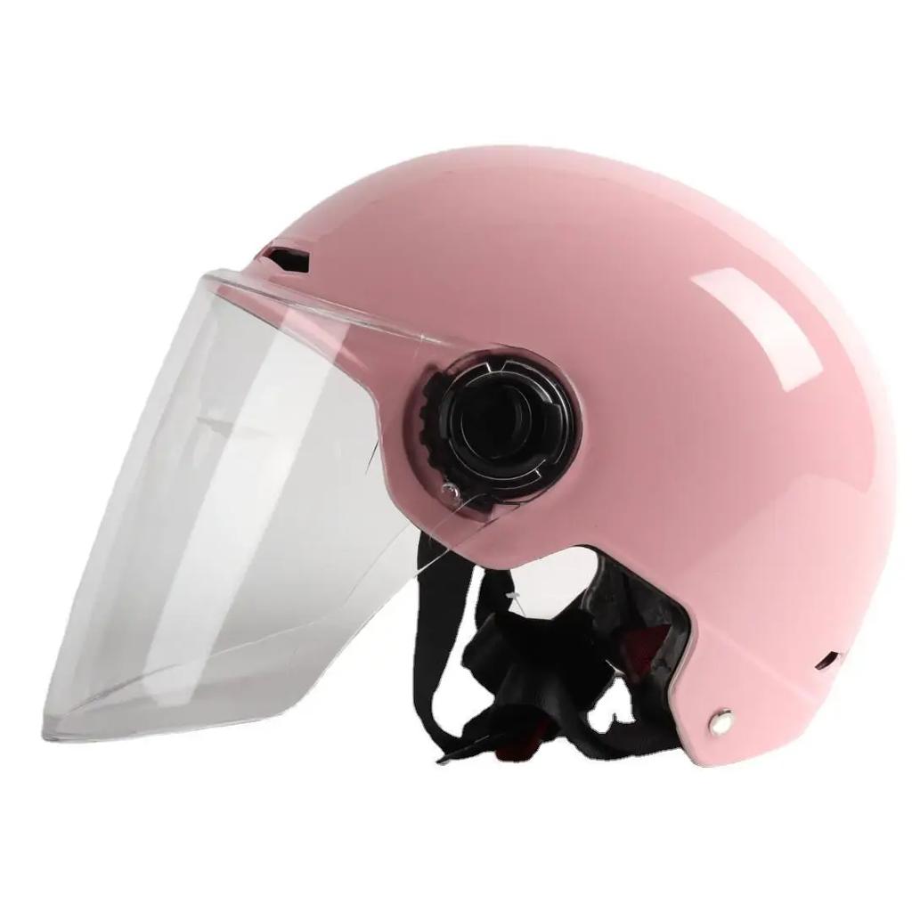 Helmet For Electric Motorcycle Man Woman Helmet Sun Protection Anti-UV Lightweight Half Helmet 4 Layers Of Protection Moto Casco