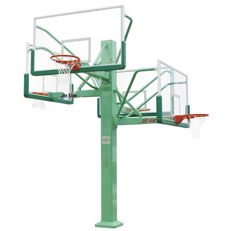 Four-Sided Multi-Hoop In-Ground Basketball System