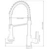 Kitchen Tap with Pull-Out Shower Spring Kitchen Tap Single Lever Mixer Tap for Sink with Hand Shower Support Cold and Hot Water (Normal, Silver)