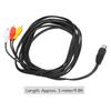 Flexible DIN 8 Pin Male To 3RCA Male Cable 9.8ft DIN 8 Pin To 3RCA  Musical Instrument