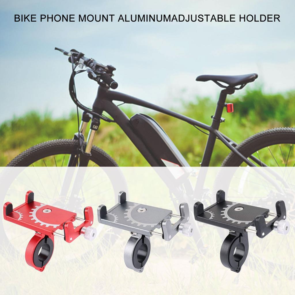Stable Bike Handlebars Phone Brackets Bicycles Phone Holder Motor Cycling Phone for Navigations and Apps Use