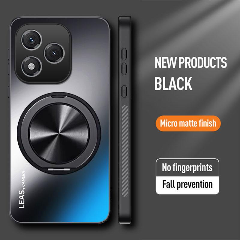 Magnetické pouzdro pro Honor 400 Pro Matné Nárazuvzdorné 360° Otočný Kroužkový Držák Kryt pro Honor 400 Lite ABR-NX1 Tvrdý Nárazník