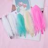 50PCS 12-18cm Goose Feathers Colorful Dream Catcher Feathers  Wedding Party Handicraft Accessories