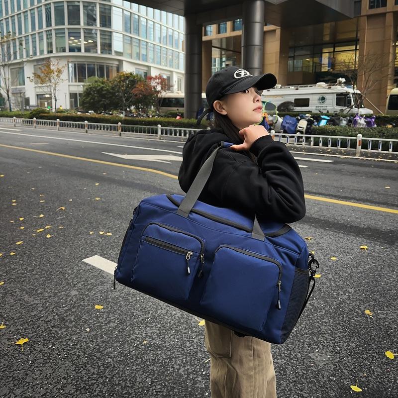 Going Out with Large Capacity Pressure-reducing Hand Luggage Bag Dry Wet Separation Exercise Training Gym Bag Belt Shoe Compartment