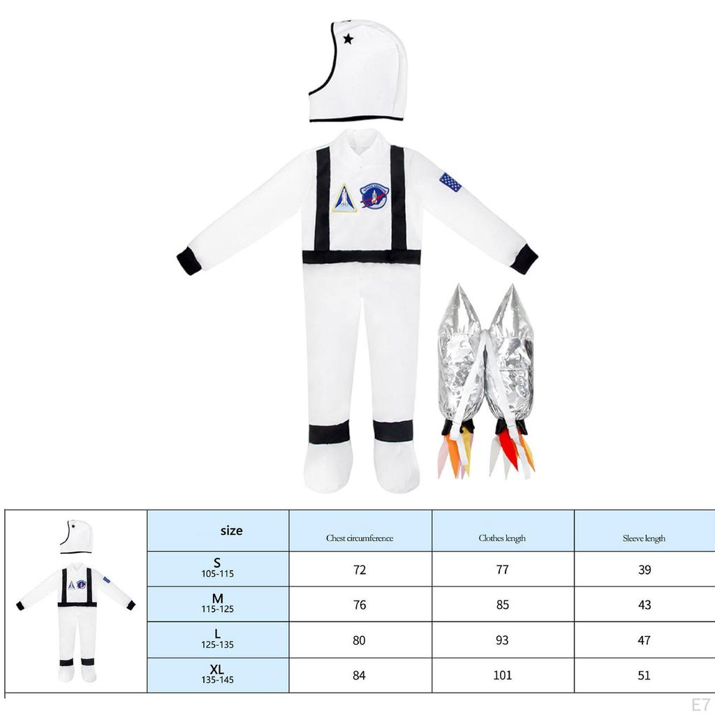 Astronauten Kostüm für Kinder, Praktischer Und Tragbarer Raumanzug, Einfach Anzuziehen