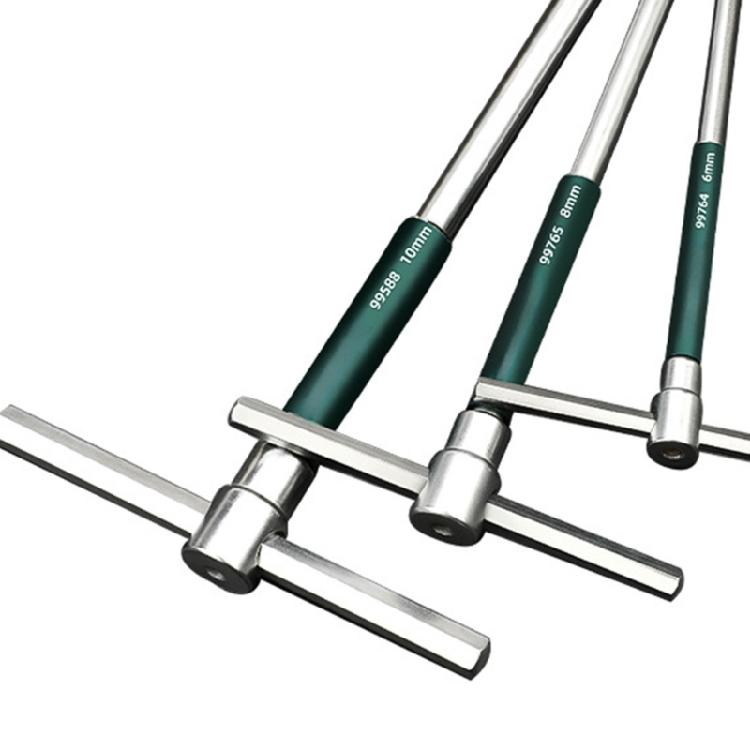 T Type Universal Hex Socket Wrench Steel Lengthen Allen Key Wrench Non-slip