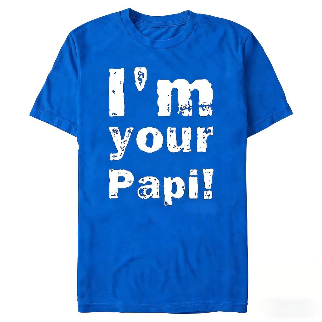 Eddie Guerrero 100cotton Unisexs shirt oversized Im Your Papi graphics shirt summer New Womens Y2k hot sale Oneck retro Tshirt