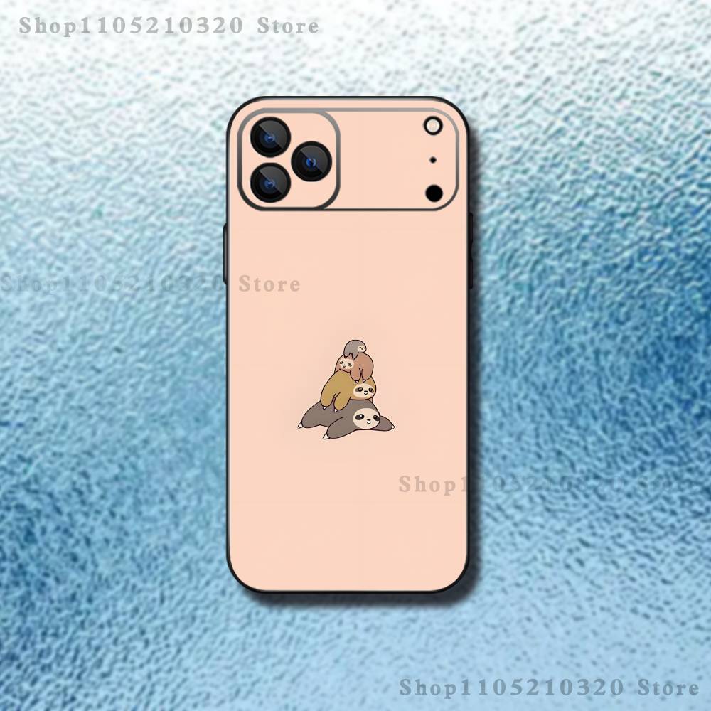 

Animal Cute Sloth Phone Case For iPhone 17,16,15,14,13,12,11,Pro,Max,Plus,E,Air,Mini Protective TPU Cover iPhone13
