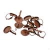 12 Pieces 16mm Round Earring Wire Hooks Cabochon Settings Base for DIY