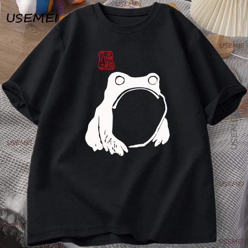 Japanese Frog Matsumoto Hoji Toad T Shirt Frog Lover TShirt Women Short Sleeve Y2k Clothes Unisex Clothing Casual High Quality Tee