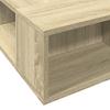 Bed Frame In Sonoma Oak Finish 100 X 200 Cm Engineered Wood