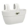 Vibia Campana Easy Hanger Medium Balcony Planter - L 24.1 X W 36 X H 26.5 Cm - Silk White - Outdoor Balcony