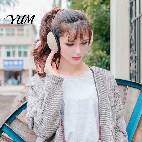 Autumn Winter Daily Commuting Gear Foldable Ear Muffs for Men Women, Fleece Warm Warmers, Cold Weather Protection Portable Outdoor Covers Running,